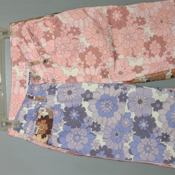 The Ragged Priest Denim - THE Ragged Priest Dad Straight Leg Jeans Retro Floral Denim  size24